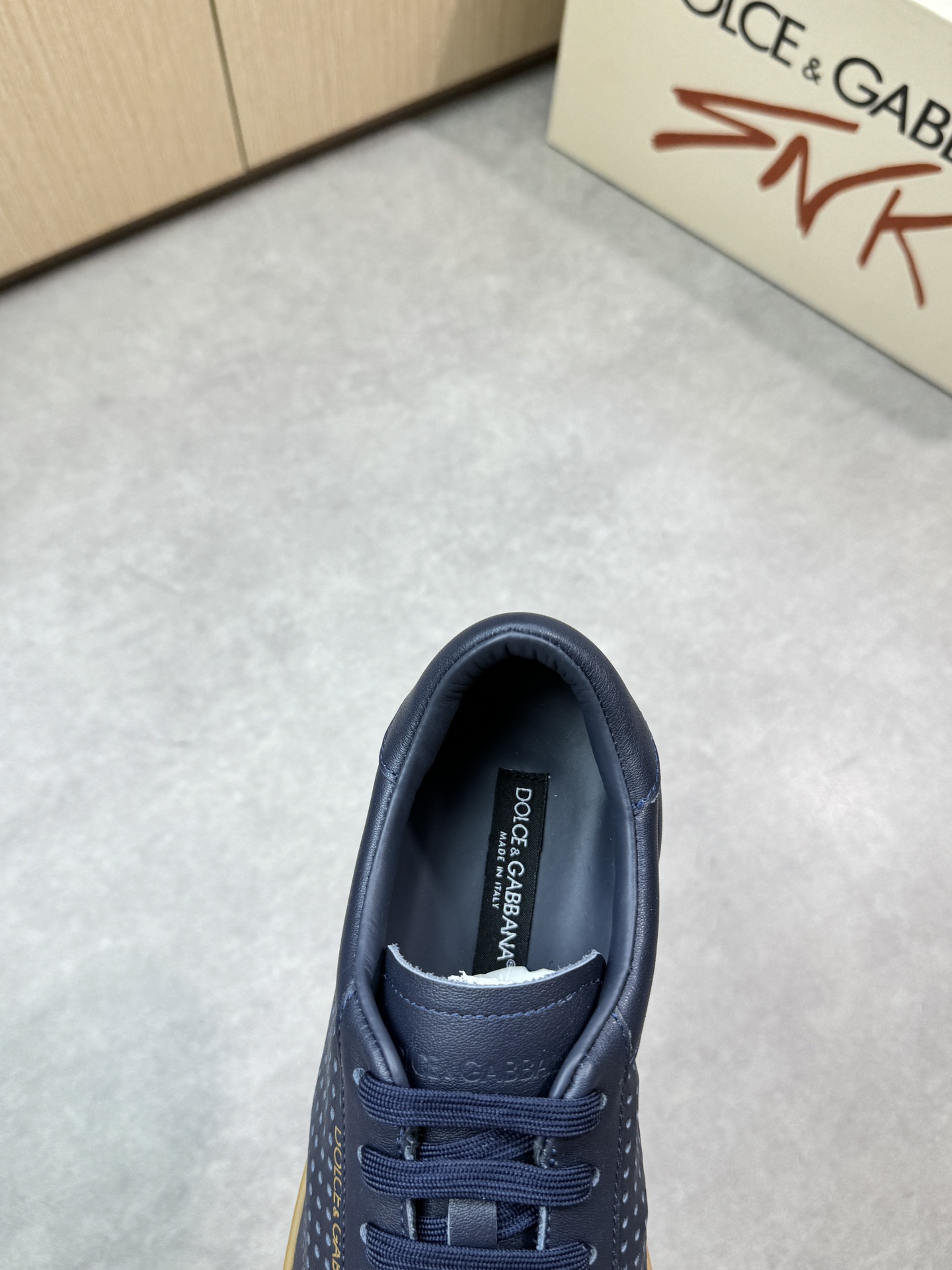 Dolce & Gabbana Leather Sneakers, Premium Calfskin, Perforated Design 8 i1746552028 9610 6