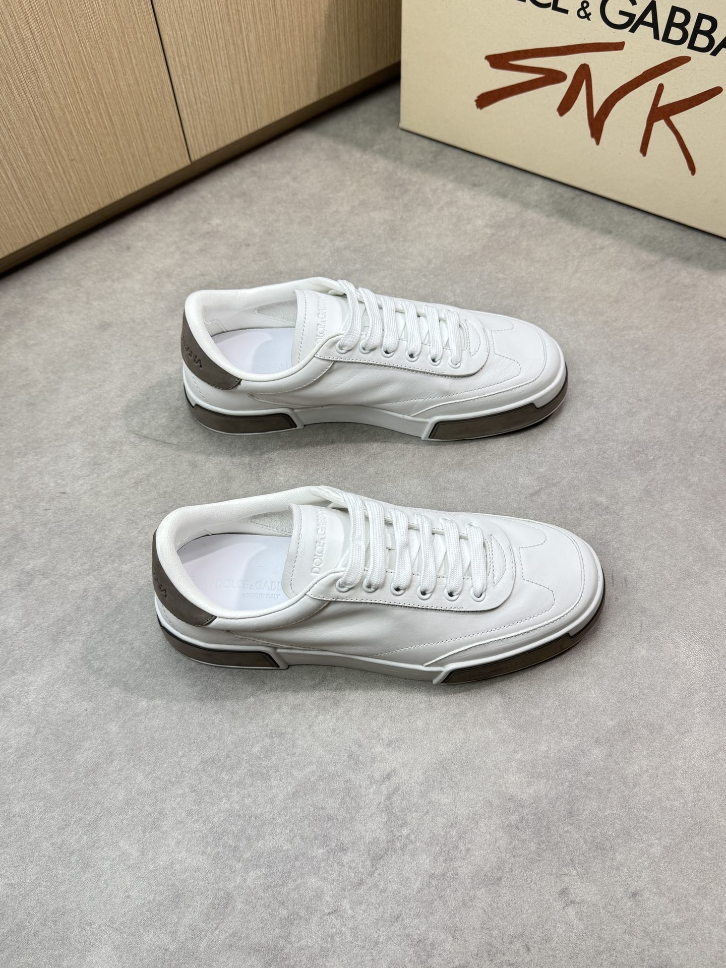 Dolce & Gabbana White Leather Sneakers for Men, Sizes 39-44 2 i1746552550 2847 0