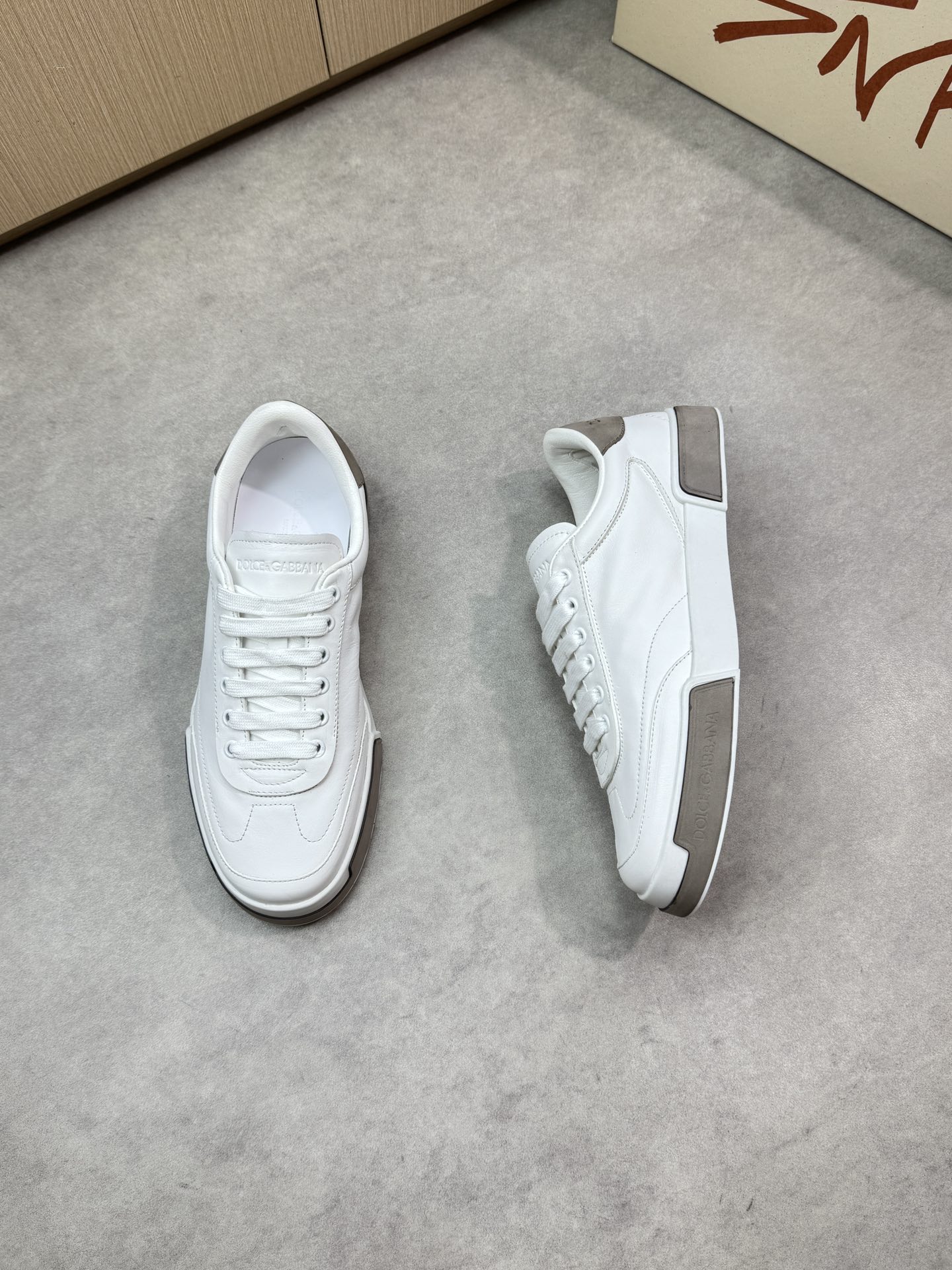 Dolce & Gabbana White Leather Sneakers for Men, Sizes 39-44 3 i1746552550 3420 1