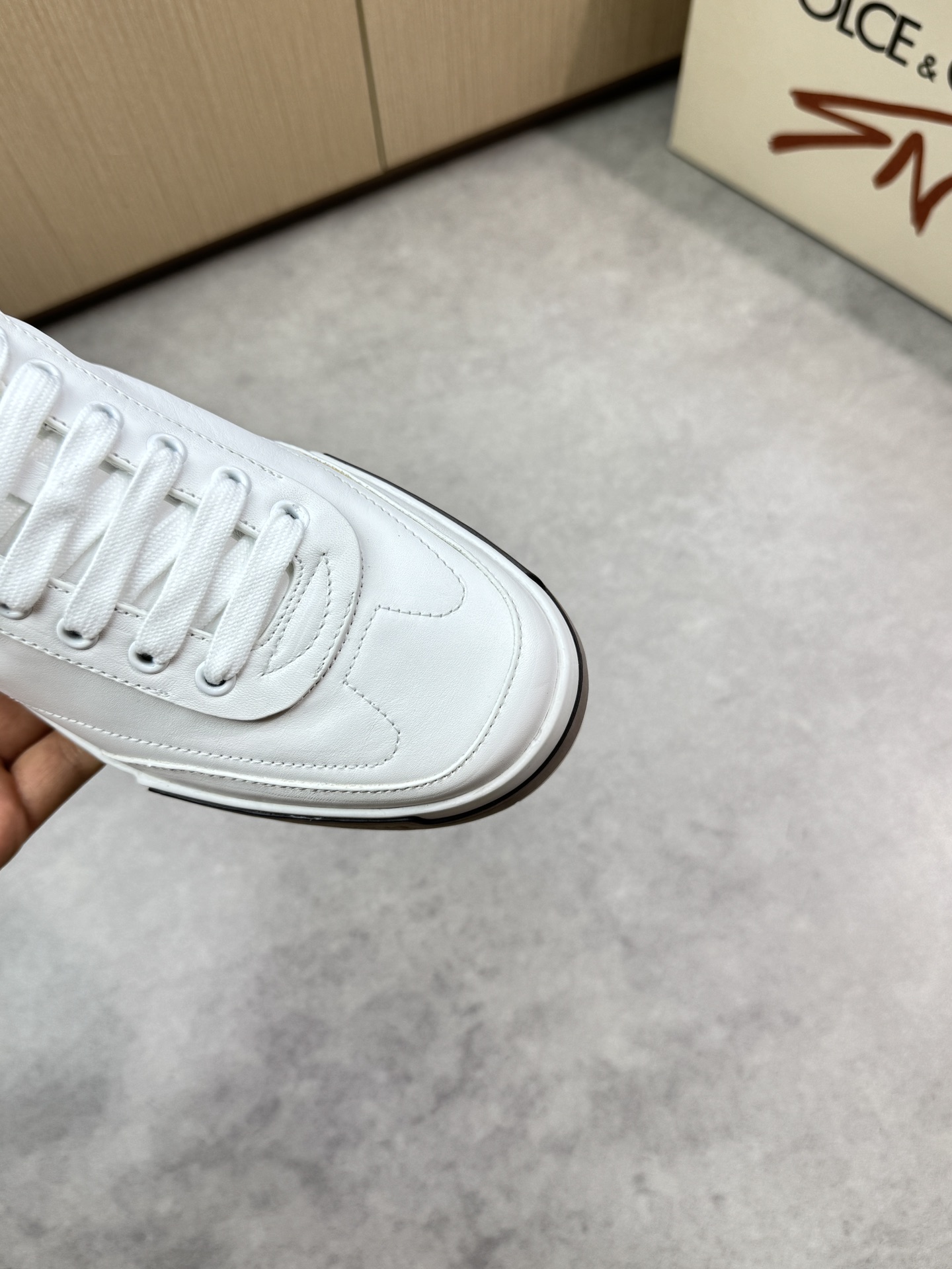 Dolce & Gabbana White Leather Sneakers for Men, Sizes 39-44 7 i1746552550 3838 5