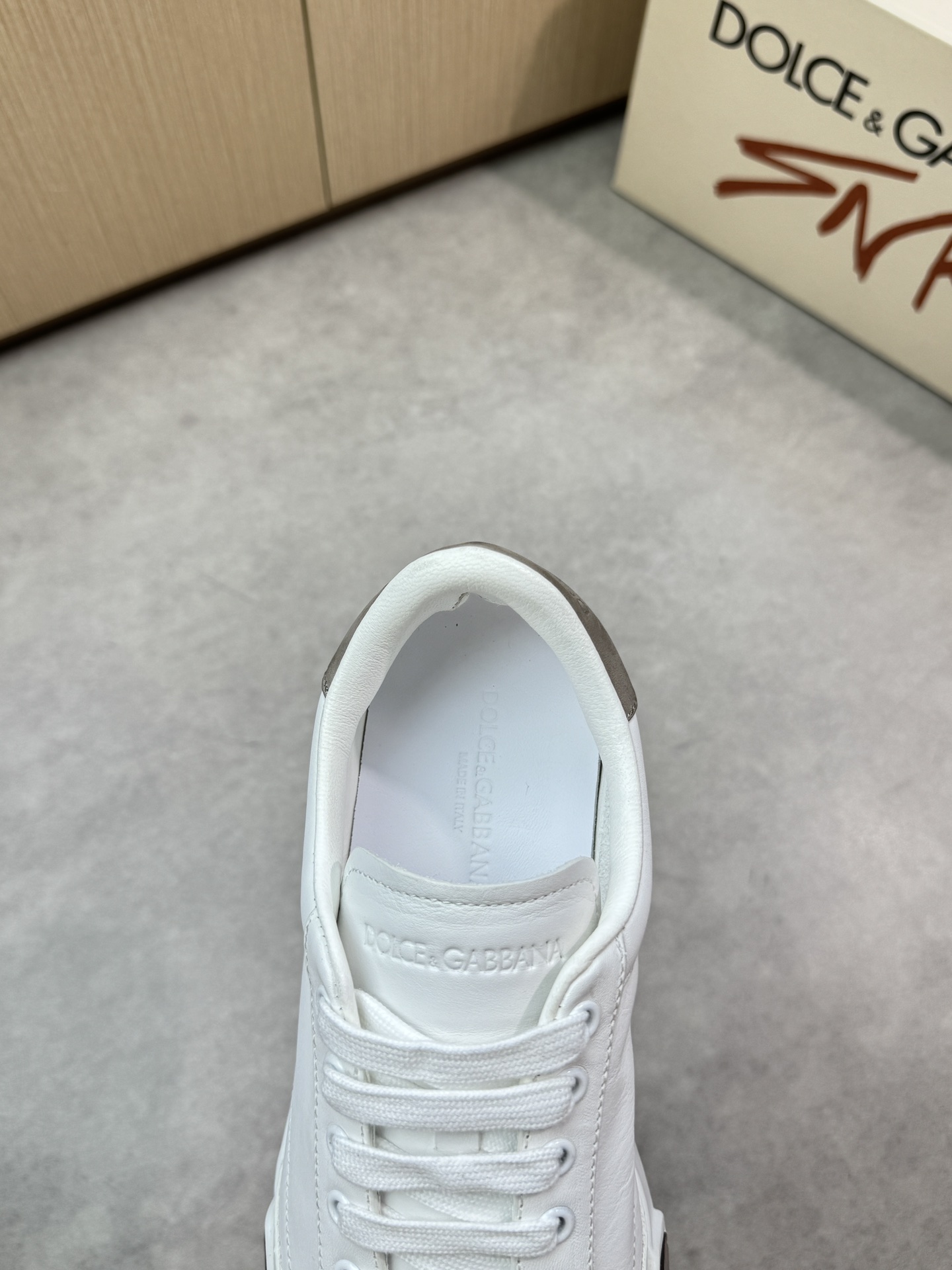 Dolce & Gabbana White Leather Sneakers for Men, Sizes 39-44 8 i1746552550 6416 6