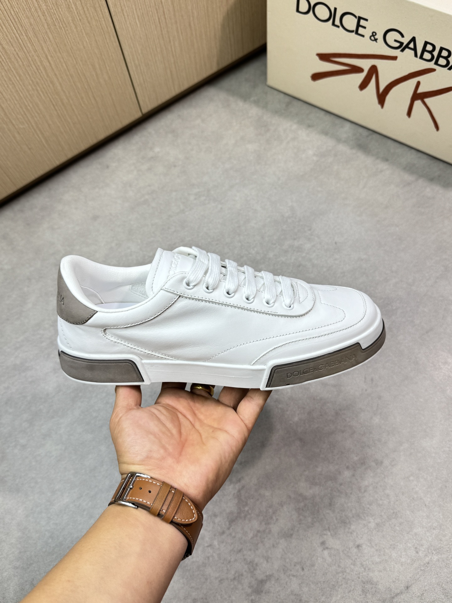 Dolce & Gabbana White Leather Sneakers for Men, Sizes 39-44 5 i1746552550 8855 3