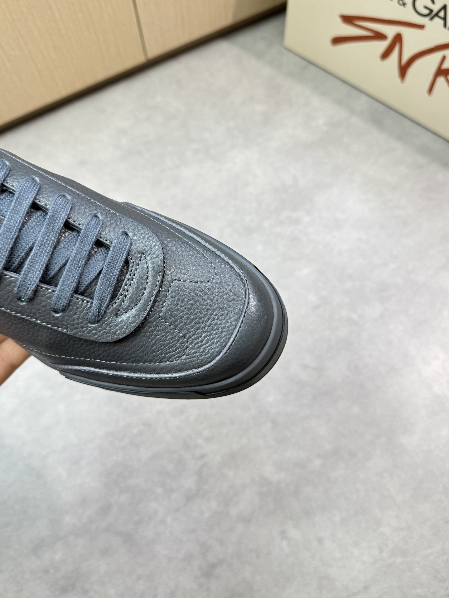 Dolce&Gabbana Black Leather Sneakers, Casual Sports Shoes, Premium Quality 7 i1746552685 4344 5