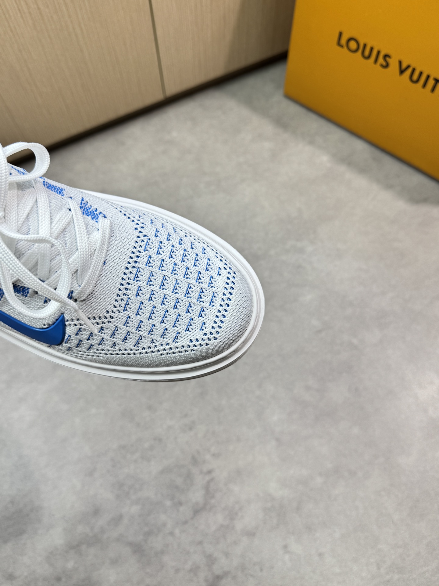 Louis Vuitton Men's Blue & White Knit Sneakers - High Quality, Size 39-44 7 i1746726843 2283 5