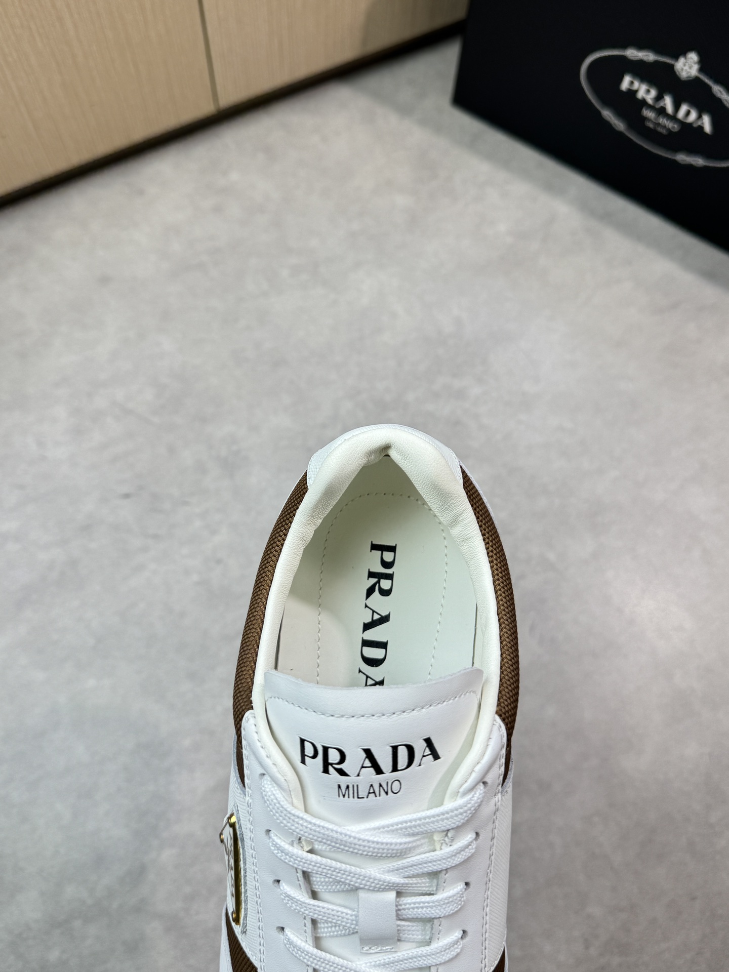 Prada Men's Nappa Leather & Canvas Lace-Up Sneakers - Size 38-44 8 i1746984633 3981 6