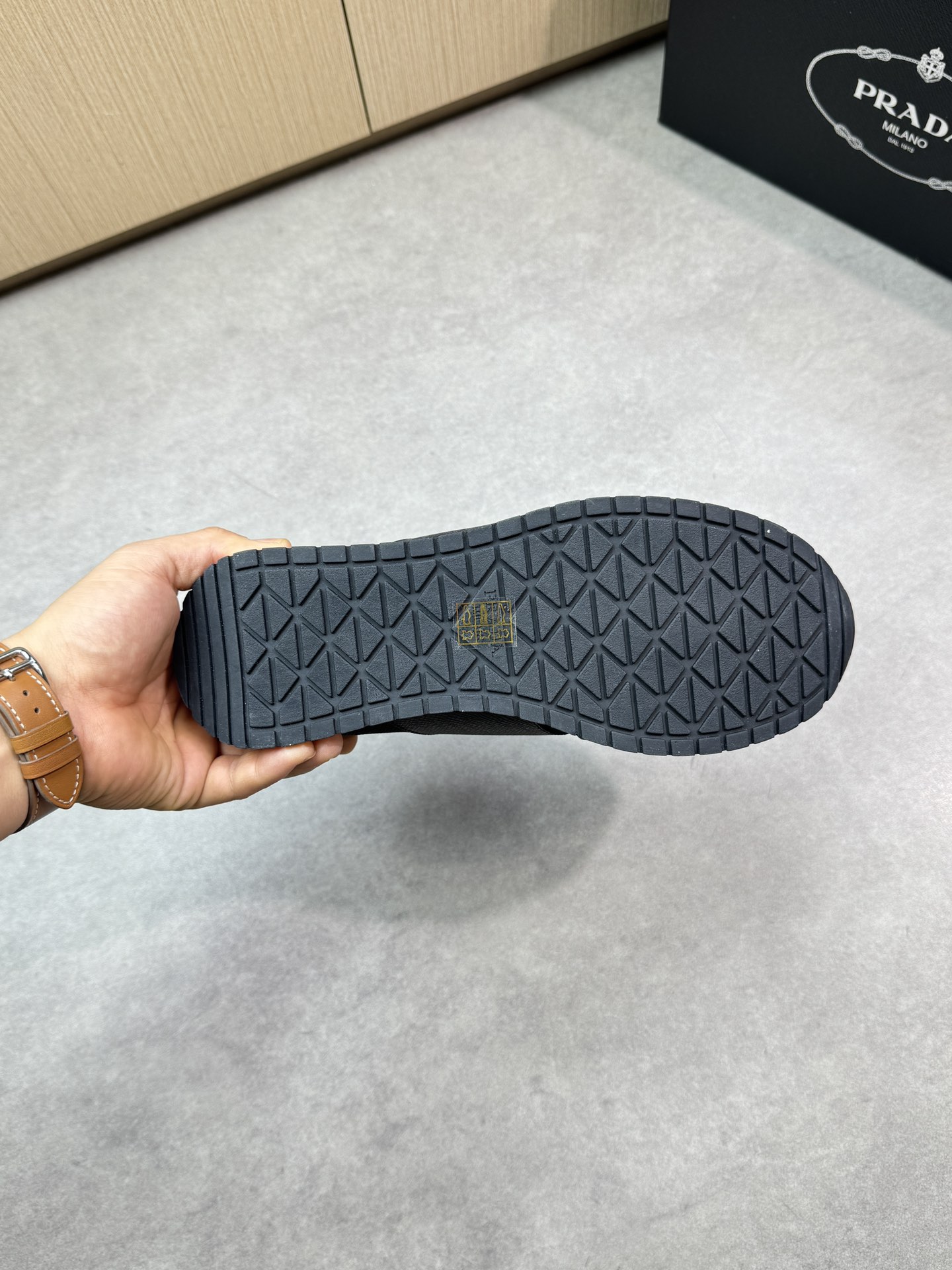 Prada Men's Nappa Leather & Canvas Sneakers - Black - Sizes 38-44 10 i1746984733 322 8