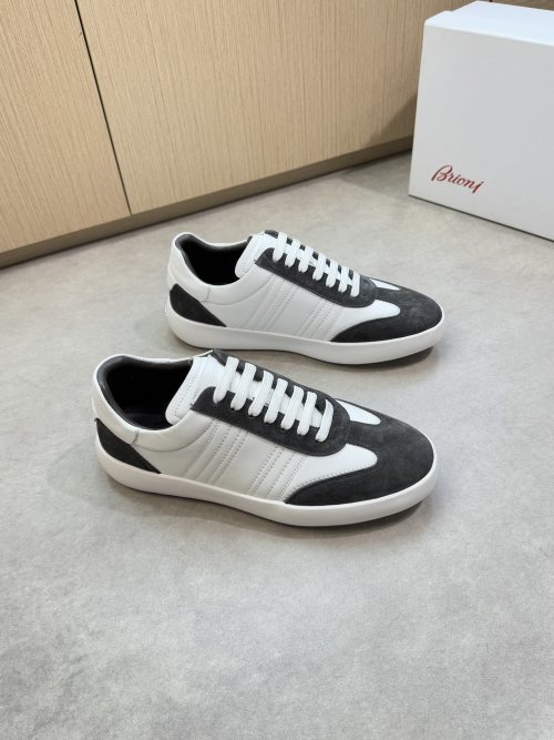 Brioni Leather & Suede Sneakers - Casual Comfort with Premium Craftsmanship 1 Brioni Leather & Suede Sneakers - Casual Comfort with Premium Craftsmanship