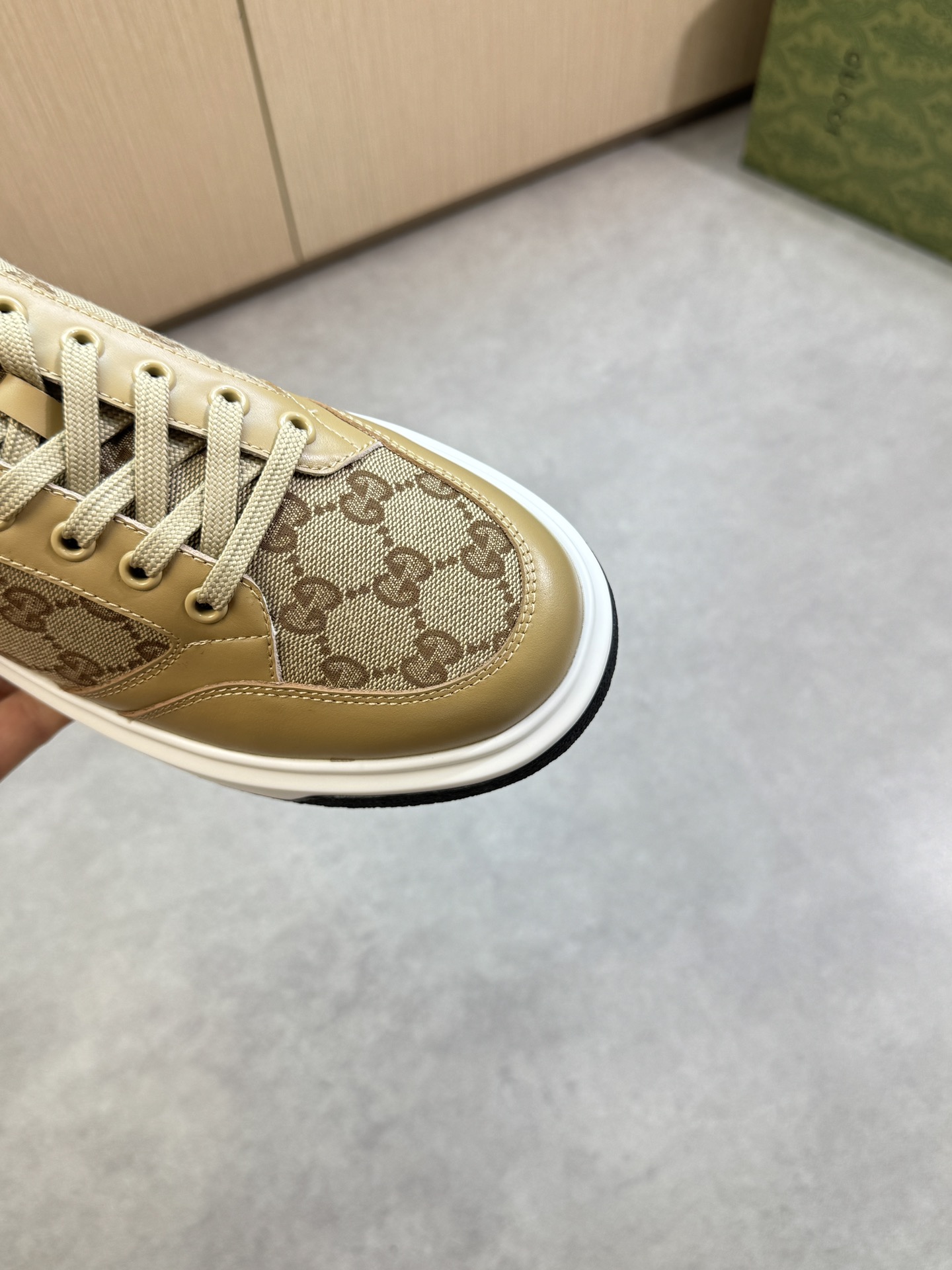 Gucci Monogram Leather Trim Sneakers, Iconic Design, Comfortable and Stylish 7 i1755016976 3471 5