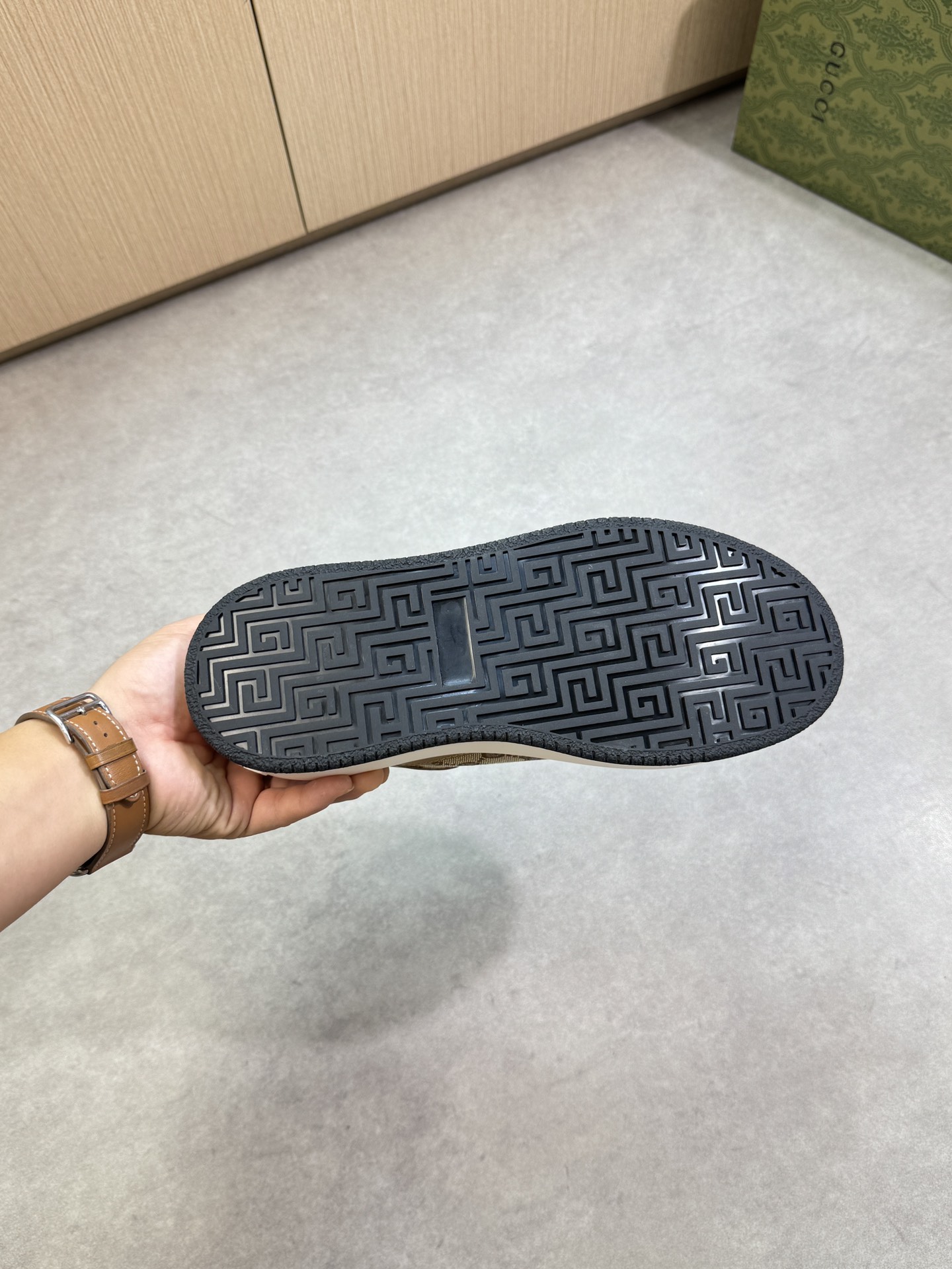 Gucci Monogram Leather Trim Sneakers, Iconic Design, Comfortable and Stylish 10 i1755016976 9196 8