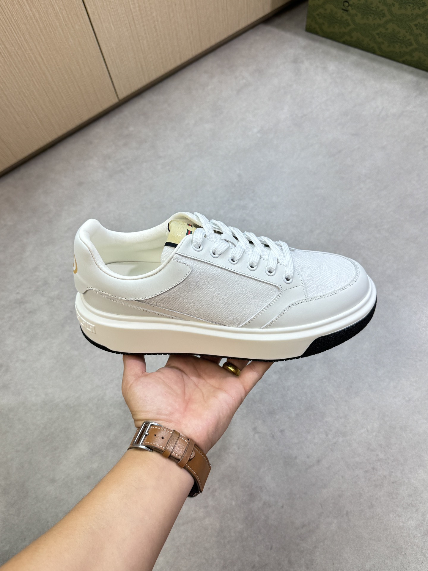 Gucci Men's Leather Sneakers White Nappa Leather, Brand Logo, Casual Style 4 i1755016986 5707 3