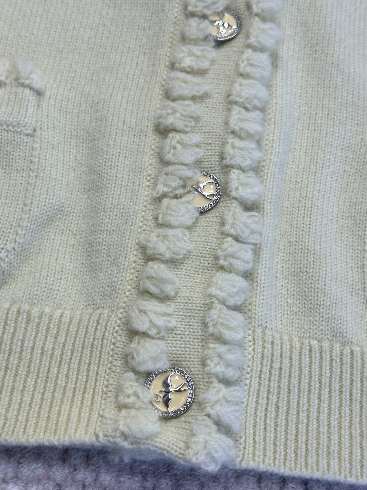 Chanel Cashmere Knit Cardigan with Ruffle Trim and Decorative Buttons 7 i1749459100668 3750 0 5
