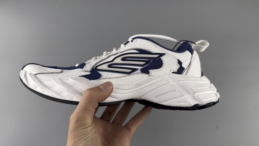 Balenciaga BLCG Monday White & Blue Sneakers Chunky Sole,Size:35/46 11 Balenciaga BLCG Monday White & Blue Sneakers Chunky Sole,Size:35/46