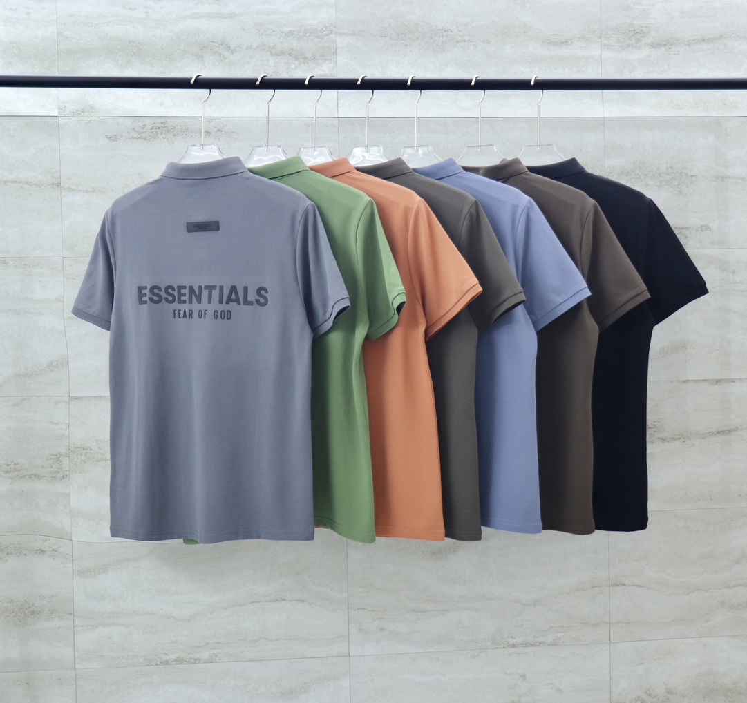 Fear of God Essentials Polo Shirt - Premium Cotton, Stylish Colors, S-XL