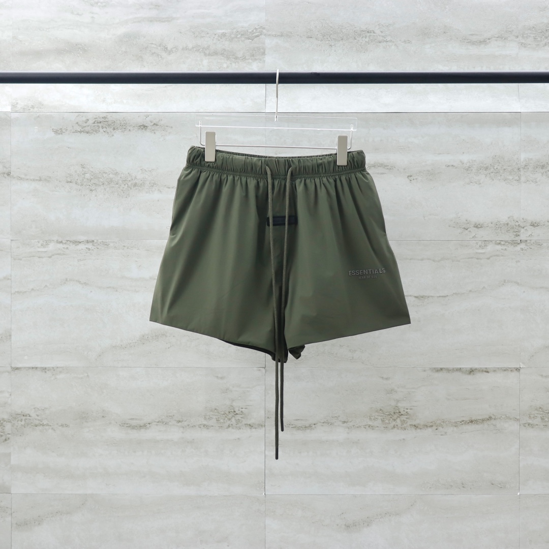 Fear of God Essentials Olive Green Shorts Swim Trunks, Size S-XL 1 i1716960064 6958 3