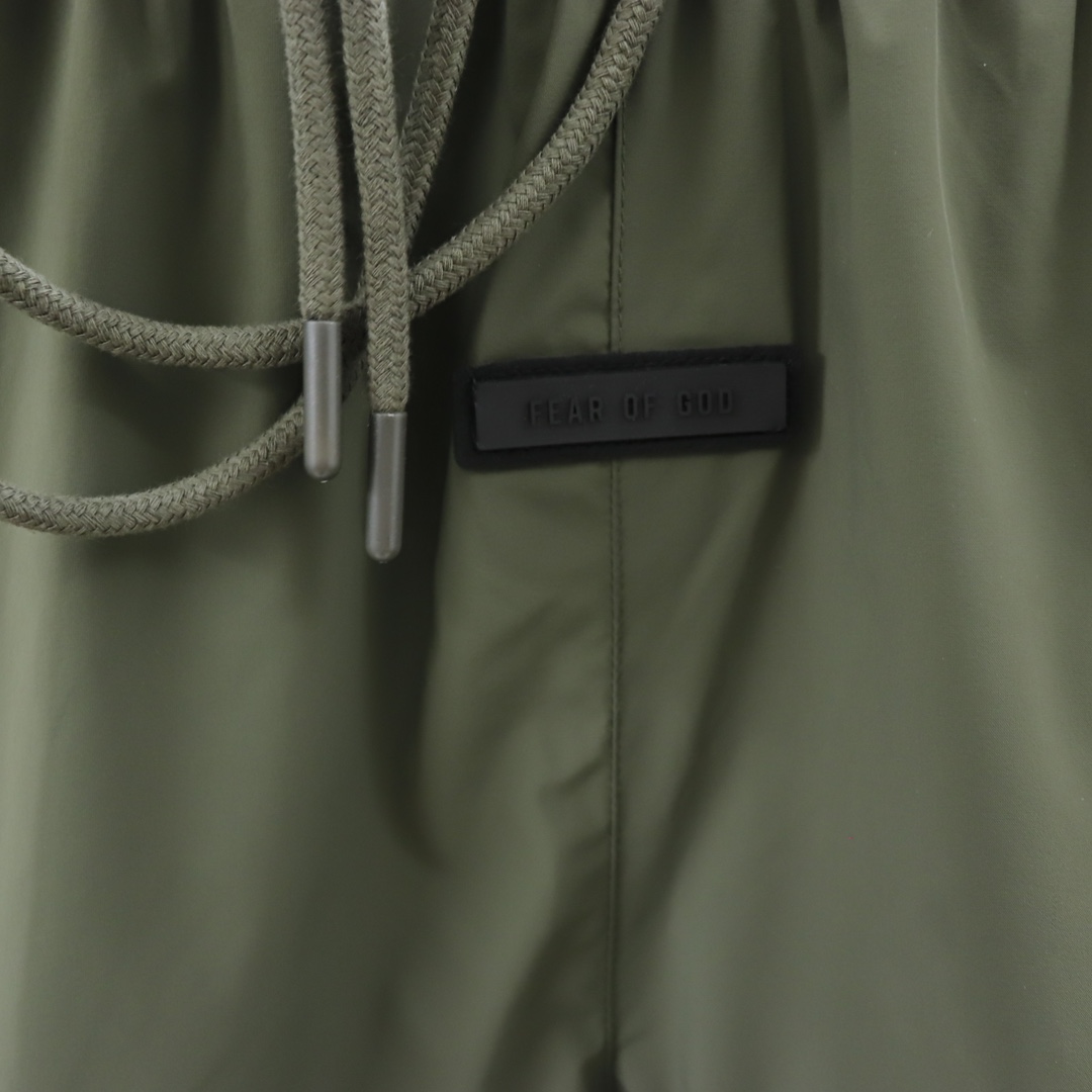 Fear of God Essentials Olive Green Shorts Swim Trunks, Size S-XL 6 i1716960064 8185 1