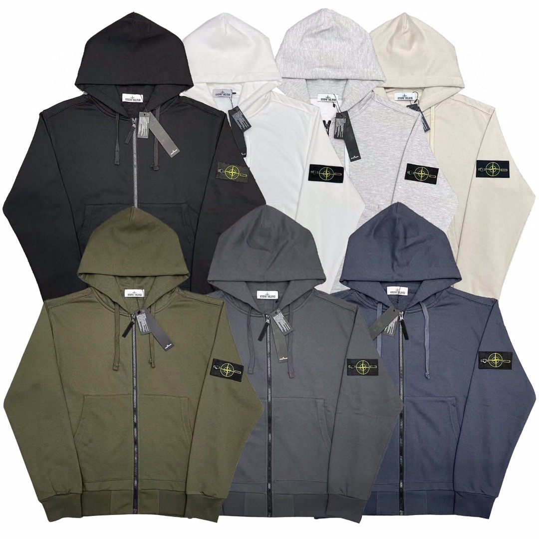 Stone Island Vêtements Manteaux & Blousons Sweats À Capuche Couleur abricot Noir Bleu Vert Gris clair Rose pâle marine rose Blanc Top à capuche