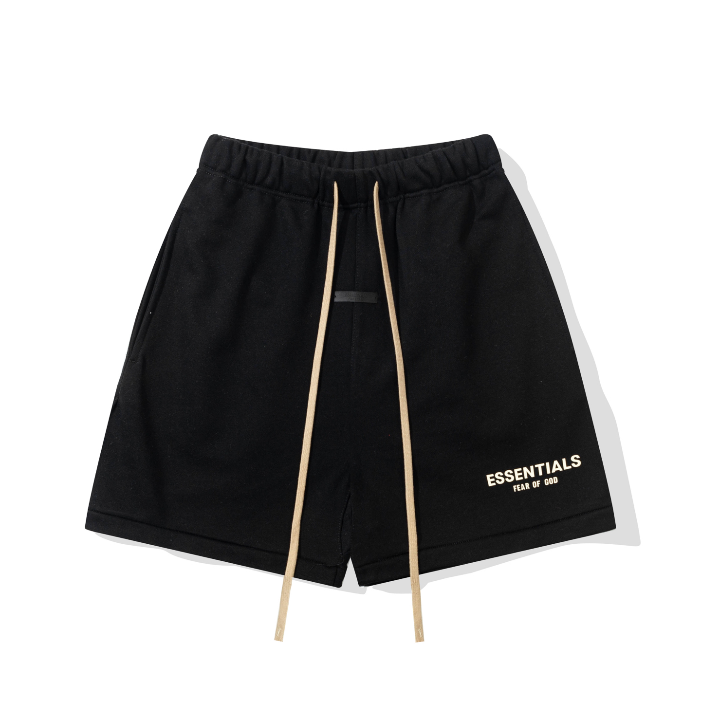 ESSENTIALS Fear of God Men's Black Fleece Shorts - Casual & Comfortable 1 i1739865278316 7753 0 0