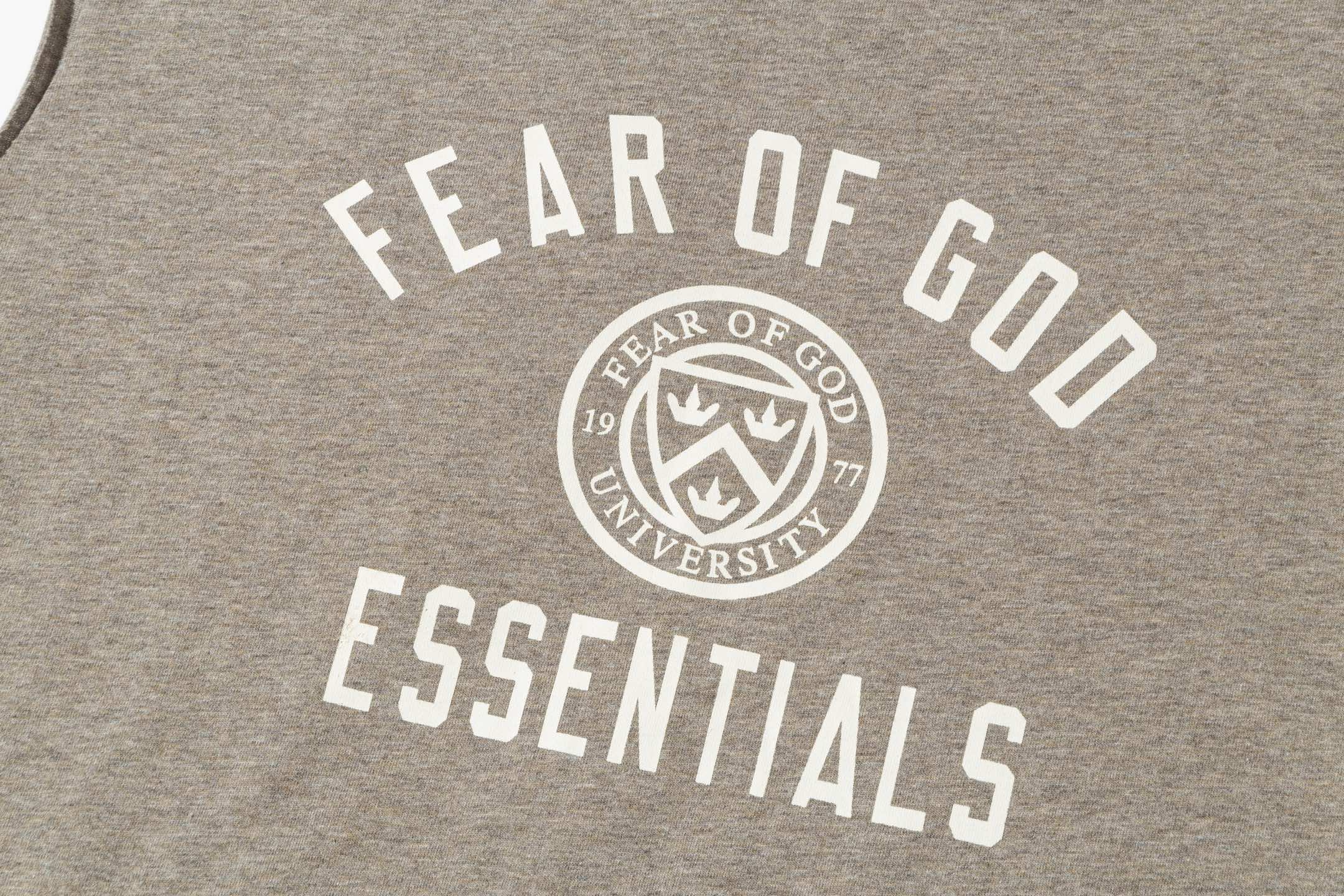Fear of God Essentials Sleeveless Tee - University Print, Comfortable Fit 5 i1739950459755 1243 0 4