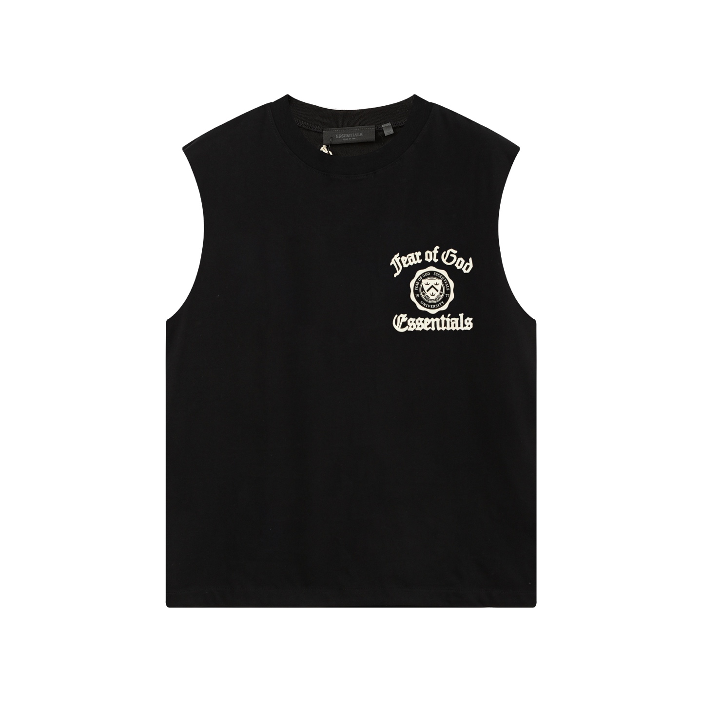 Fear Of God Essentials Tank Top - Sleeveless Crew Neck Tee - Black 2 i1739951394711 3505 0 0