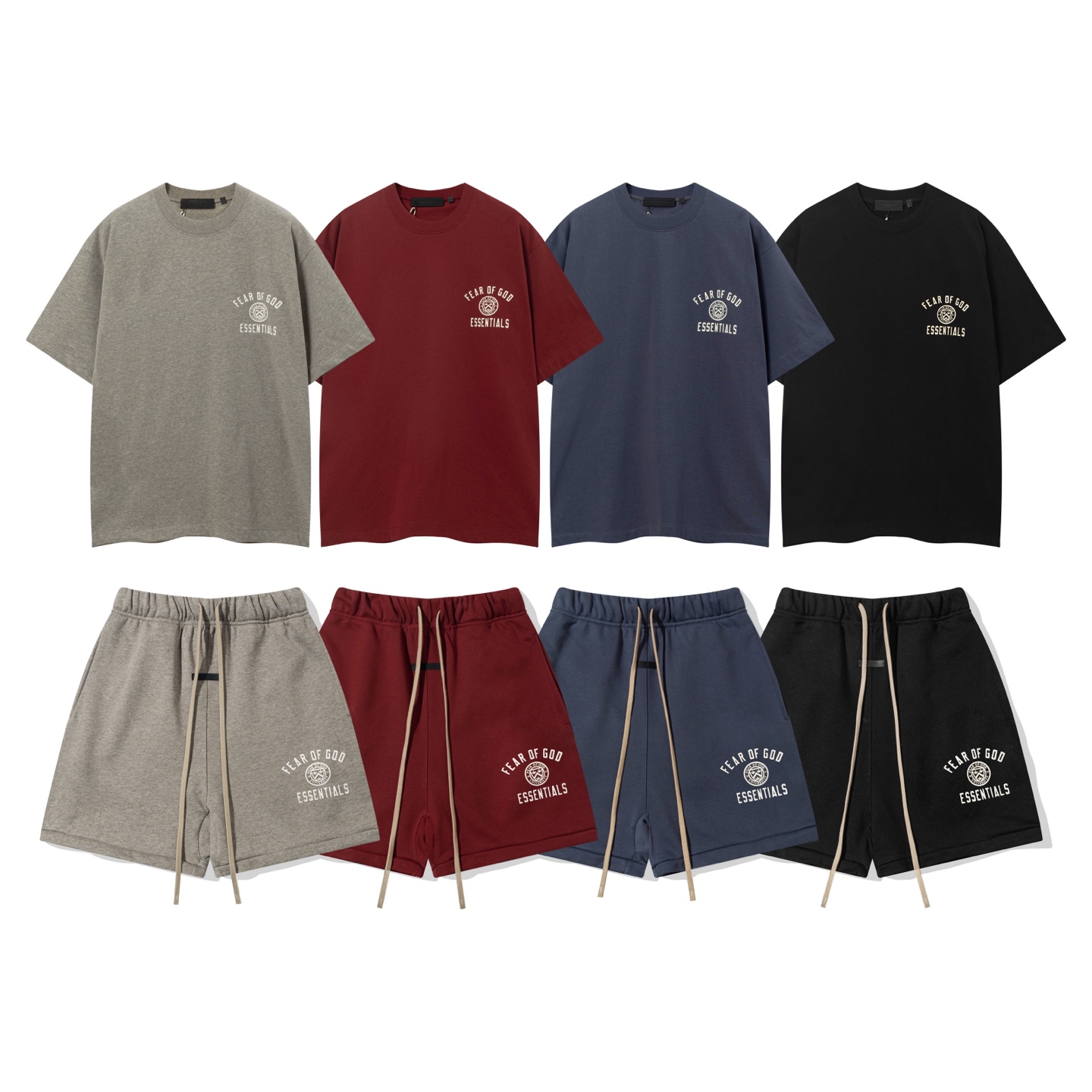 Fear of God Essentials Crew Neck T-Shirt - Burgundy, S-XL Available 6 i1739951991979 9159 0 8