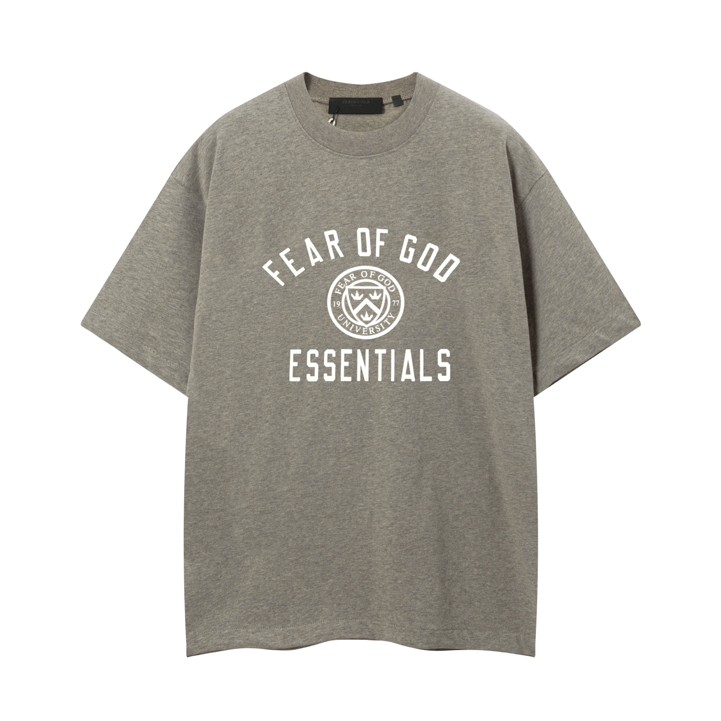 Fear of God Essentials University Grey T-Shirt Crew Neck Tee S-XL