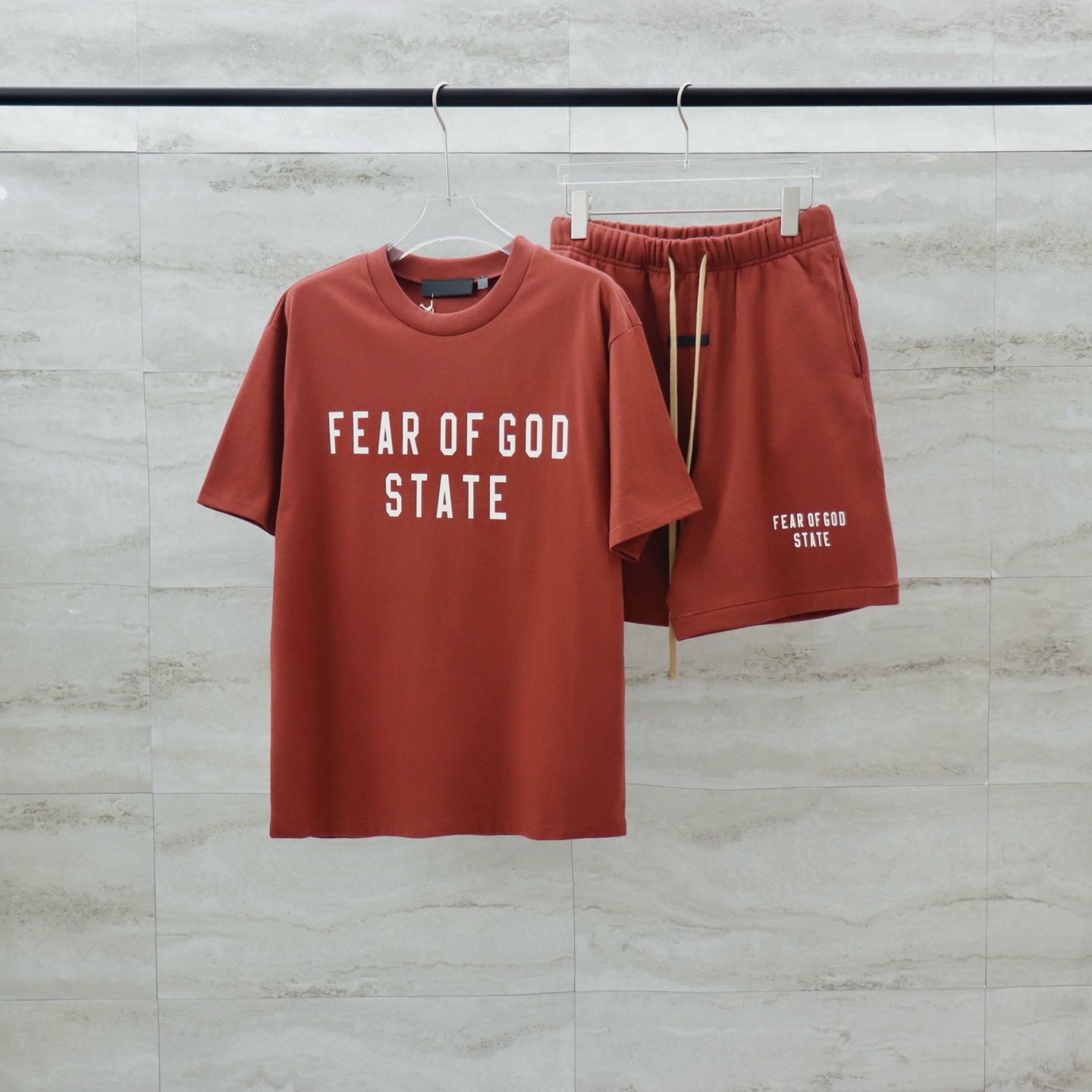Fear of God State Crew Neck T-Shirt - Burnt Orange, S-XL 3 i1740653103561 6537 0 3