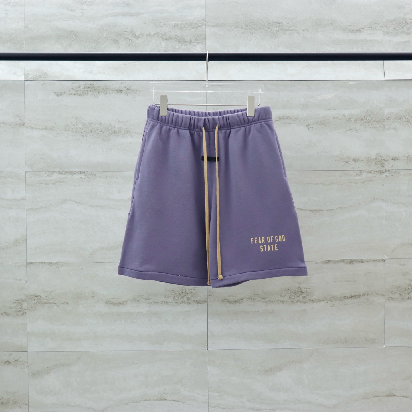 Fear of God ESSENTIALS State Fleece Shorts in Lavender, S-XL 2 i1740653490839 4757 0 0