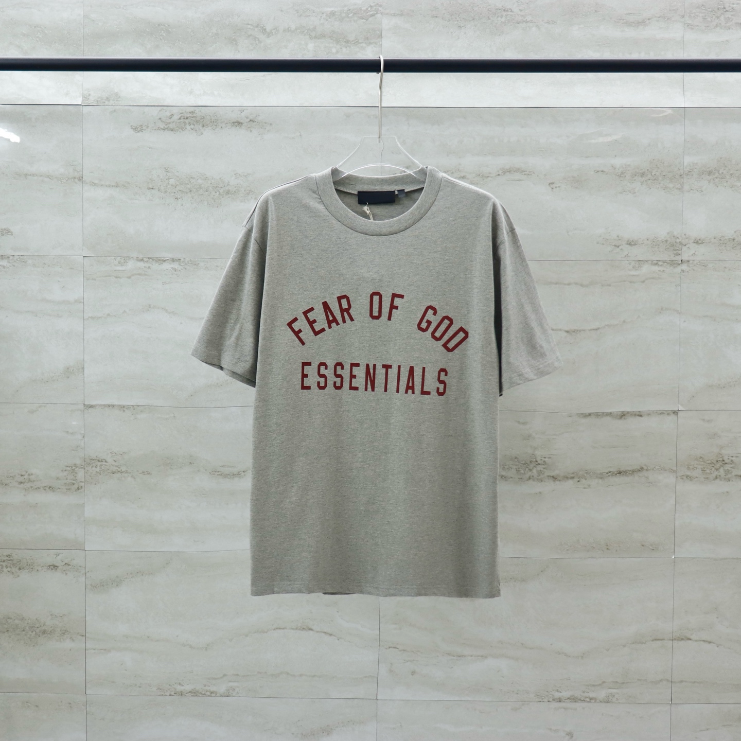 Fear Of God Essentials Crew Neck T-Shirt, Classic Fit, Grey Color 1 i1740654019087 6631 0 4