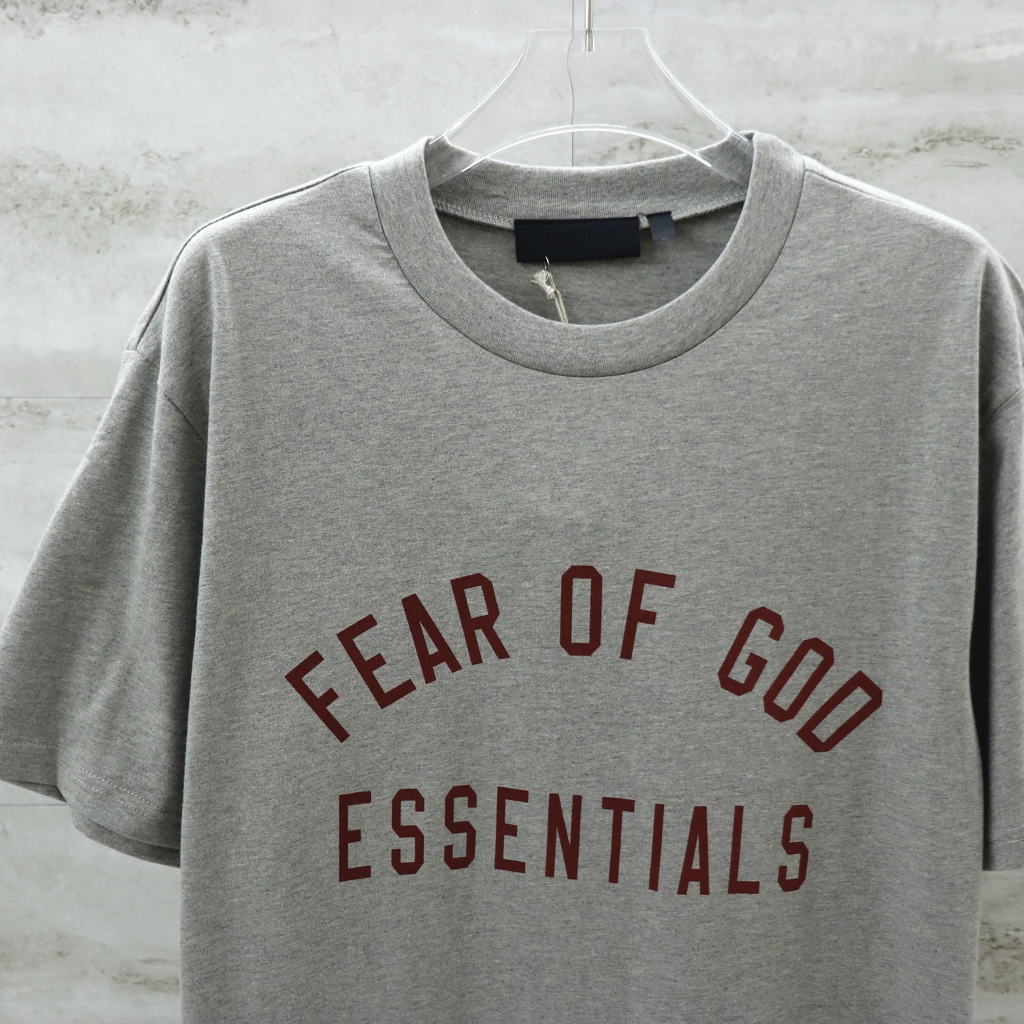Fear Of God Essentials Crew Neck T-Shirt, Classic Fit, Grey Color 4 i1740654020826 7352 0 3