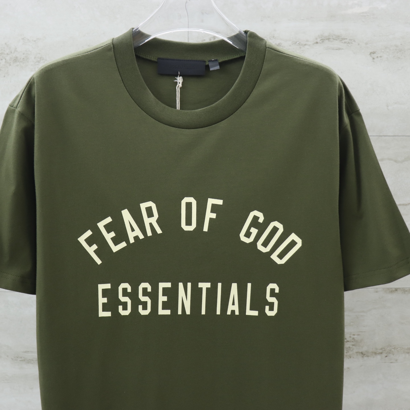 Fear of God Essentials Crew Neck T-Shirt - Olive Green, S-XL Available 5 i1740654116218 4205 0 3