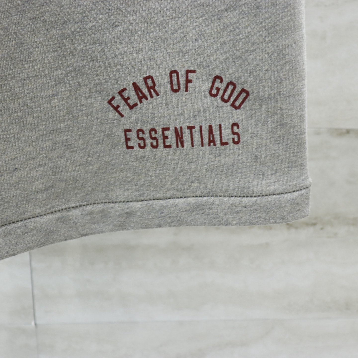 Fear of God Essentials Grey Cotton Blend Shorts with Drawstring Waist 4 i1740717022156 4 0 2