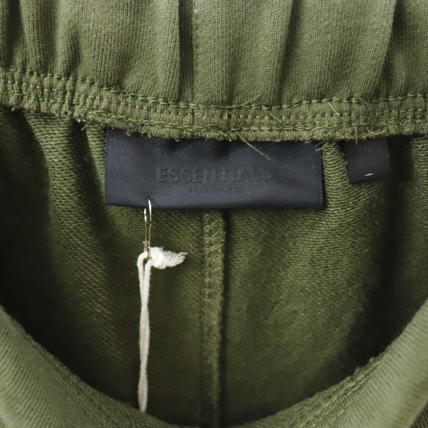 Fear of God Essentials Olive Green Graphic Print Sweat Shorts for Men and Women 8 i1740717459698 3386 0 7