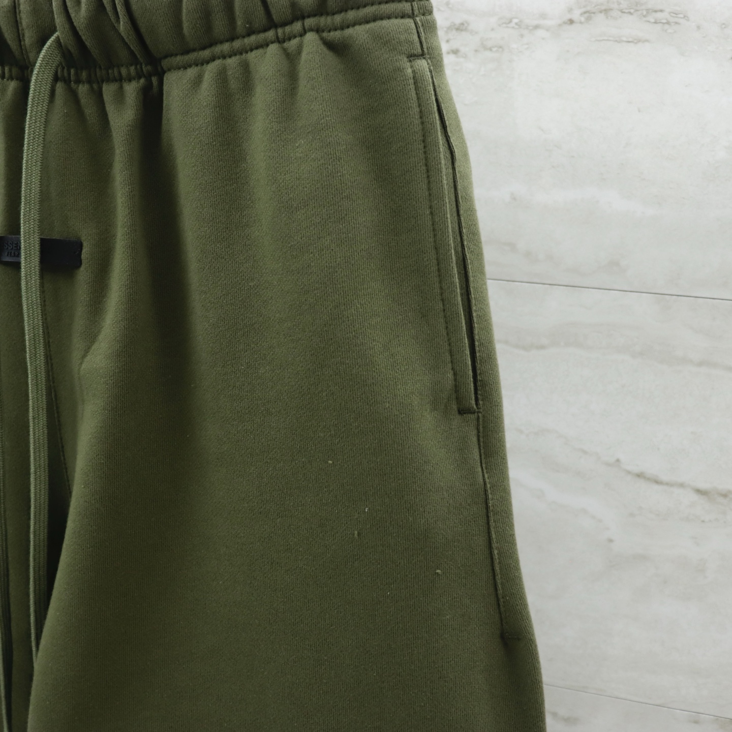 Fear Of God State Olive Green Cotton Blend Fleece Shorts S-XL 5 i1740717461036 4788 0 6