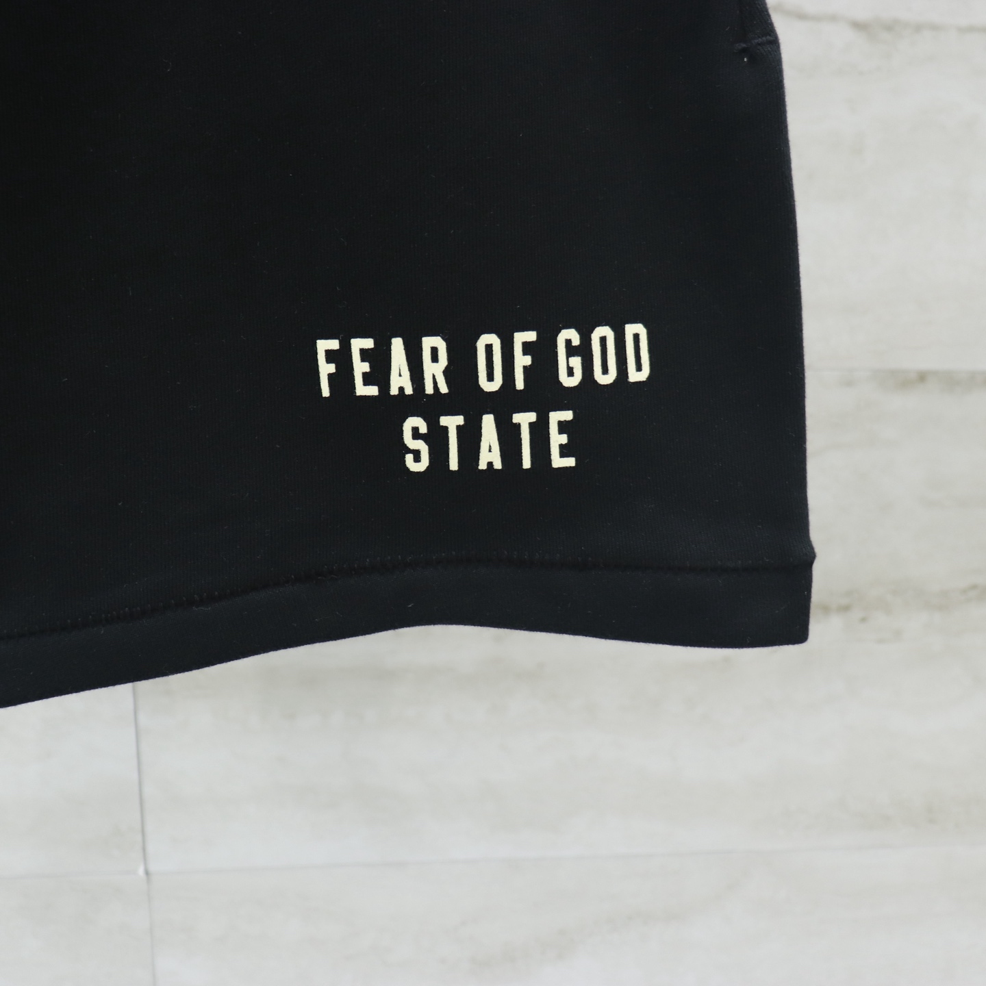 Fear of God Essential Black Cotton Blend Sweatshorts | Drawstring Closure 5 i1740720092247 6434 0 3