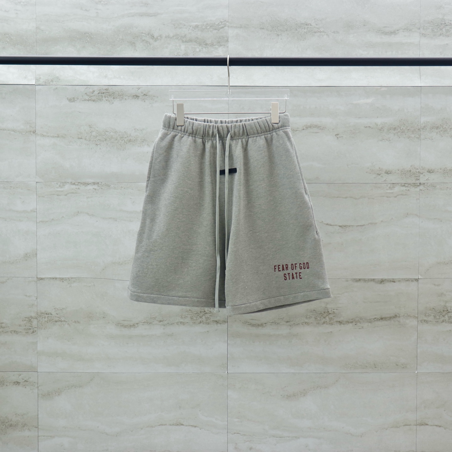 Fear of God Essential Grey Shorts Casual Cotton Blend S-XL 1 i1740720250682 9692 0 3