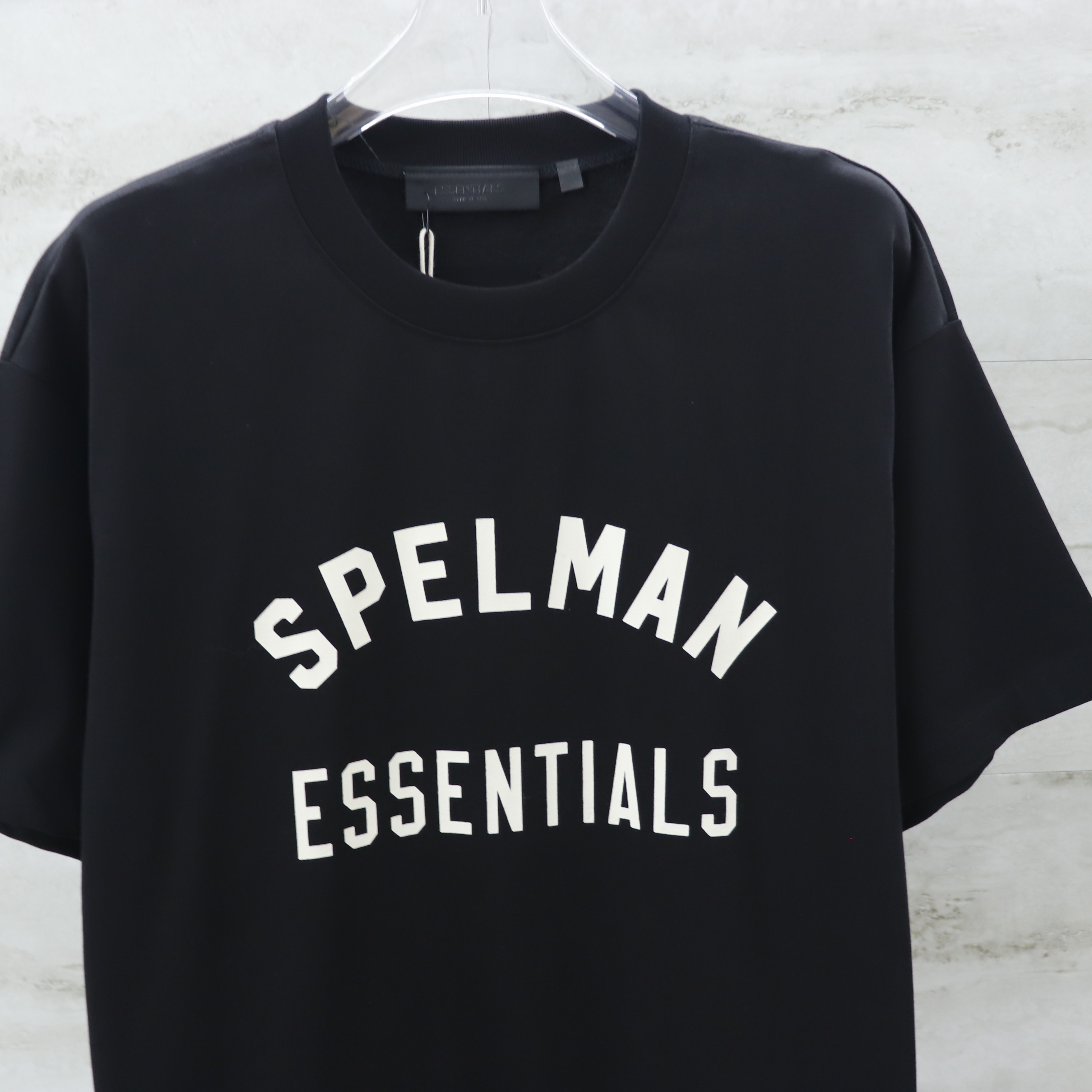 Fear of God Essentials "Spelman" Crew Neck T-Shirt - Black Cotton Tee 4 i1743145419889 2241 0 5