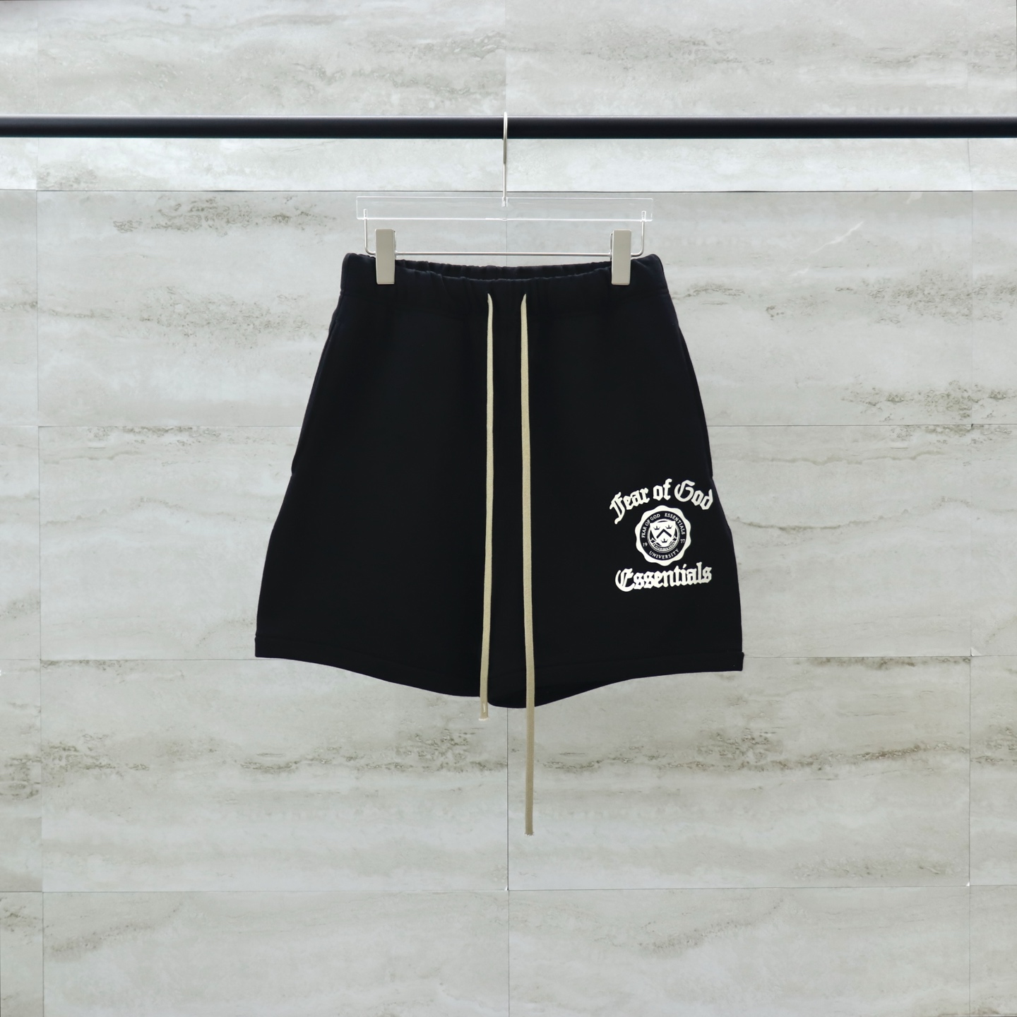 Fear of God Essentials Black Shorts - Elastic Waistband - Casual Style 1 i1743148288238 8461 0 0