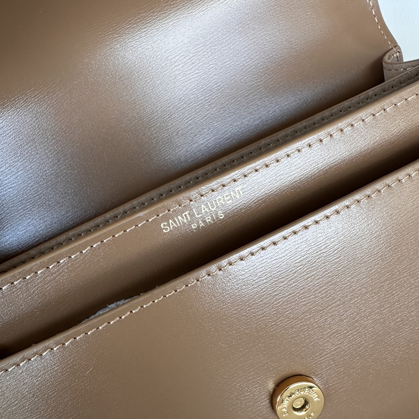 Yves Saint Laurent Sunset 22cm Brown Leather Shoulder Bag 2 i1745218814892 9863 0 1
