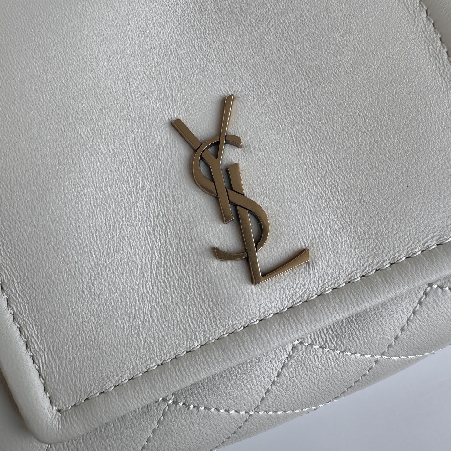 Yves Saint Laurent Mini Nolita White Leather Shoulder Bag - Stylish & Compact 6 i1745222980413 4686 0 5