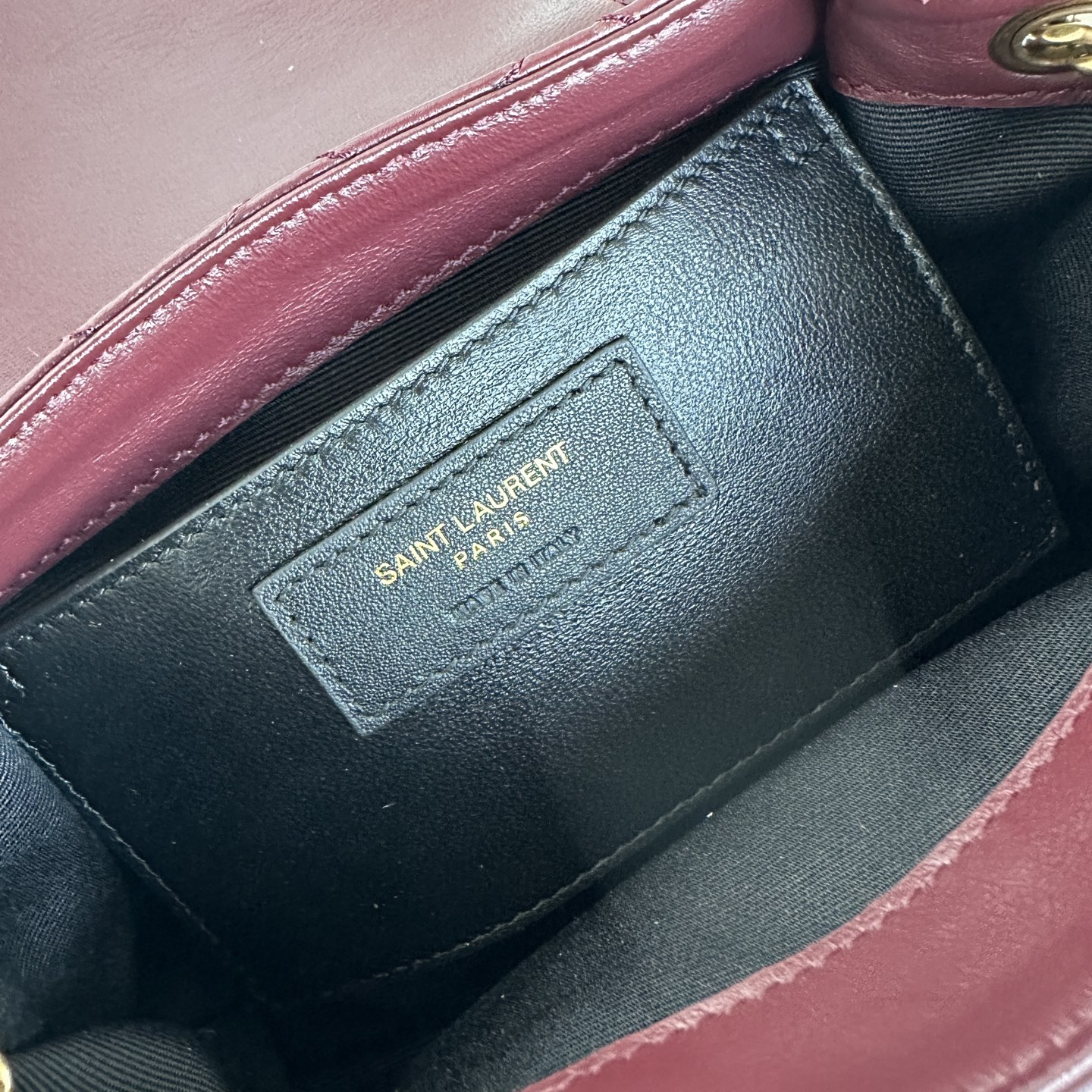 Yves Saint Laurent Mini Nolit Burgundy Leather Shoulder Bag - 18x13x6cm 10 i1745223672073 7424 0 9