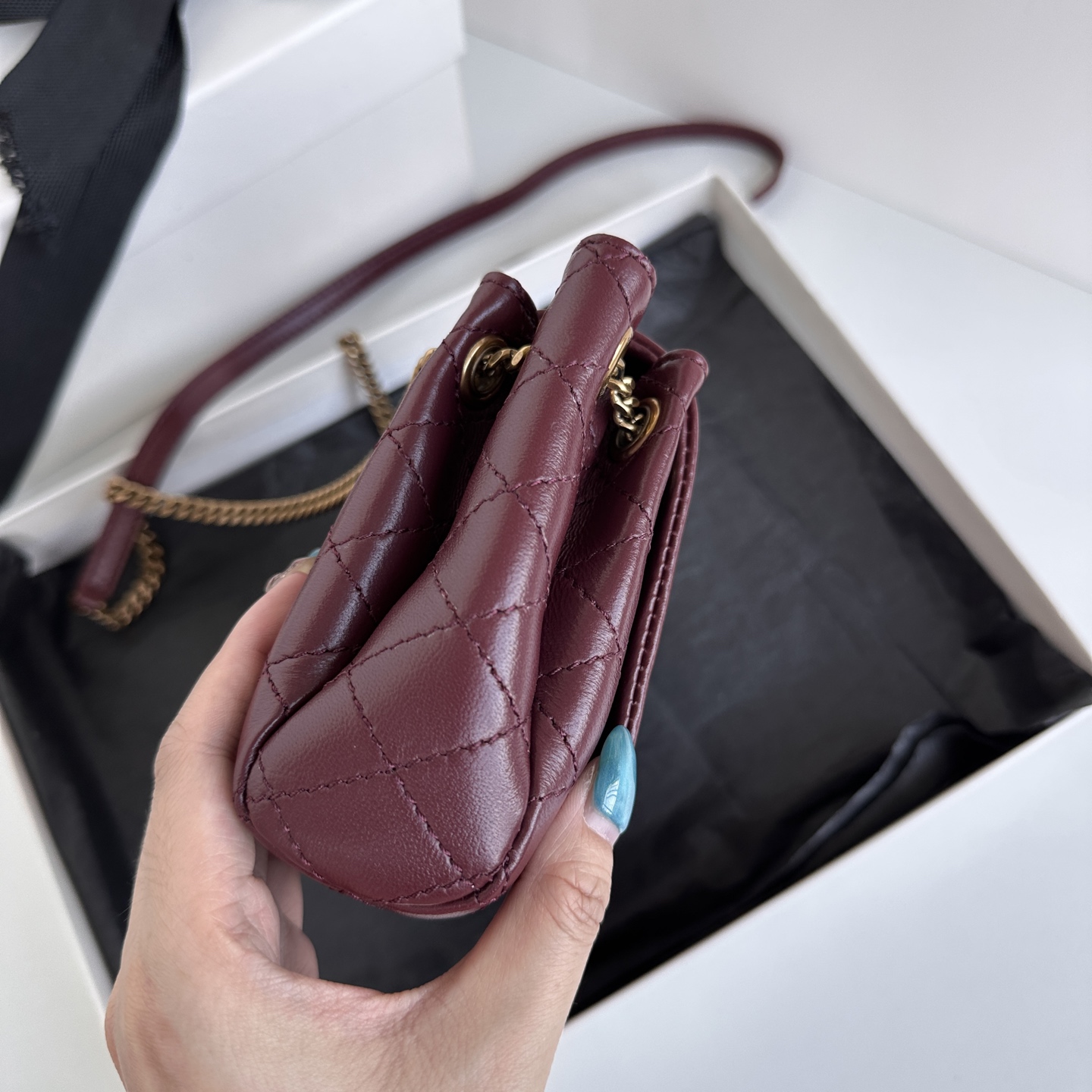 Yves Saint Laurent Mini Nolit Burgundy Leather Shoulder Bag - 18x13x6cm 4 i1745223687636 1043 0 3