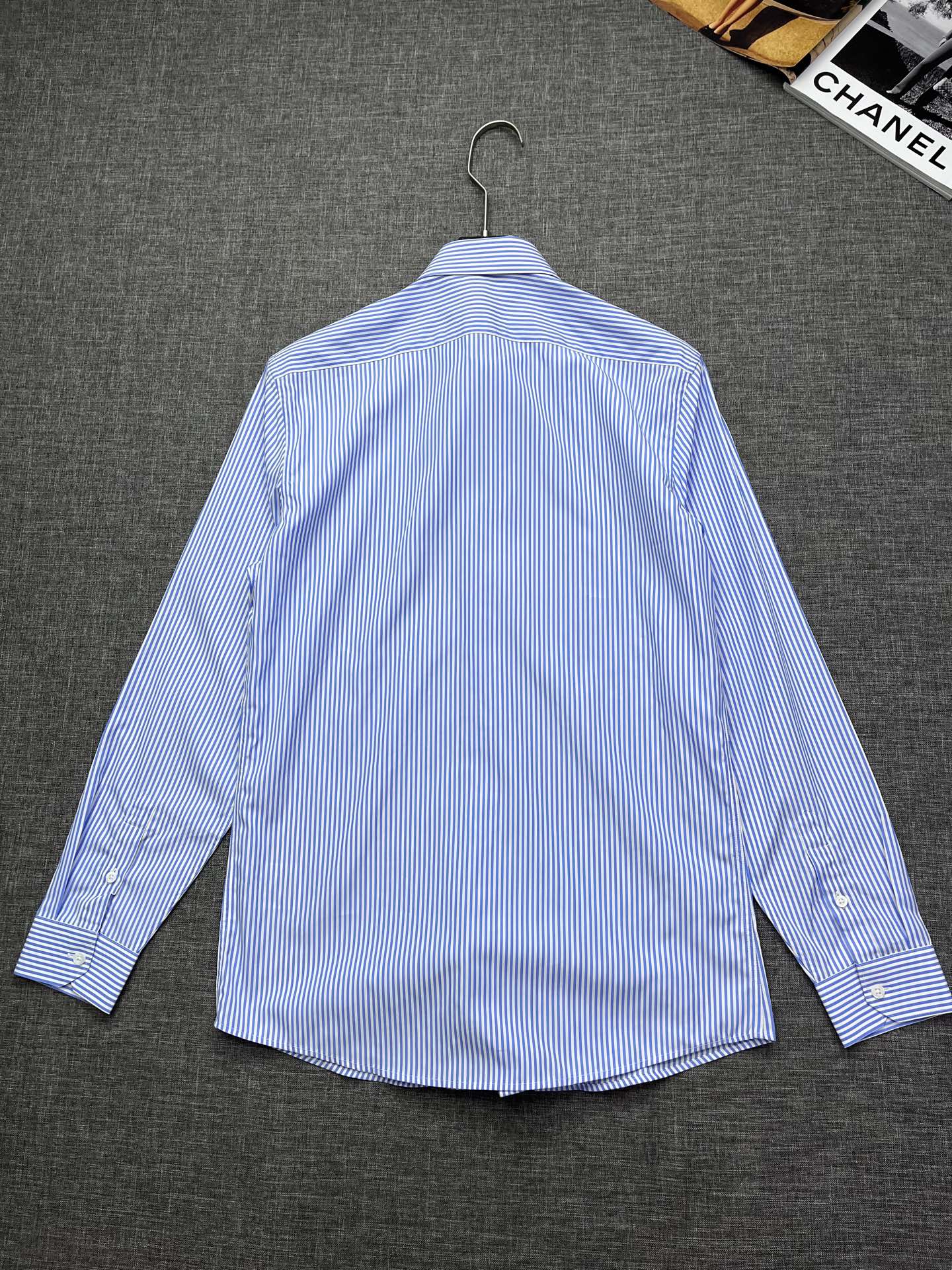 Gucci Men's Long Sleeve Shirt with Bee Embroidery and Web Detail 10 i1756392149376 6173 0 8