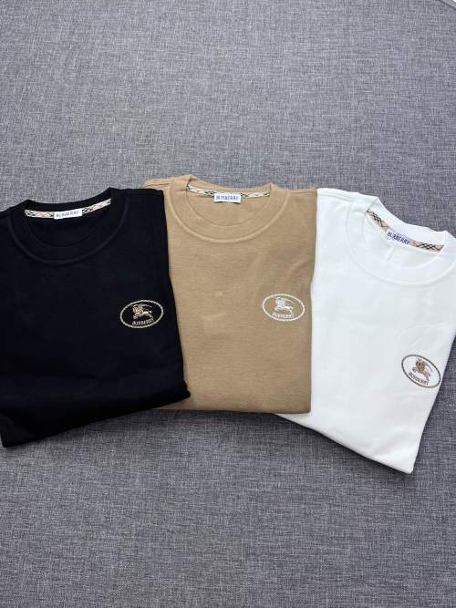 Burberry Men's Long Sleeve Crew Neck T-Shirt Comfortable Breathable 1 Burberry Men's Long Sleeve Crew Neck T-Shirt Comfortable Breathable