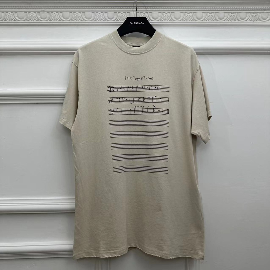 Balenciaga Clothing T-Shirt Printing Unisex Cotton