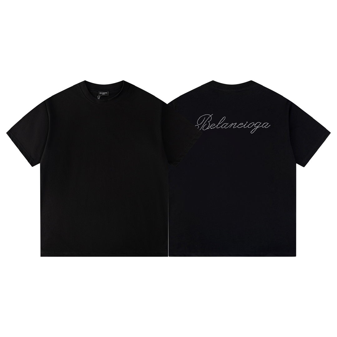 AAA Replica Designer
 Balenciaga Clothing T-Shirt Black Short Sleeve