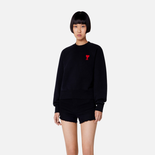 Ami Paris Heart Logo Crewneck Sweatshirt Pullover Unisex Style WY038 1 Ami Paris Heart Logo Crewneck Sweatshirt Pullover Unisex Style WY038