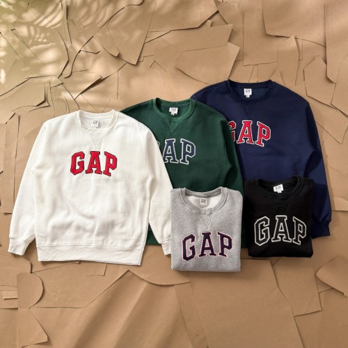 GAP Classic Embroidered Fleece Sweatshirt For Men And Women Trendy Pullover 1 GAP Classic Embroidered Fleece Sweatshirt For Men And Women Trendy Pullover