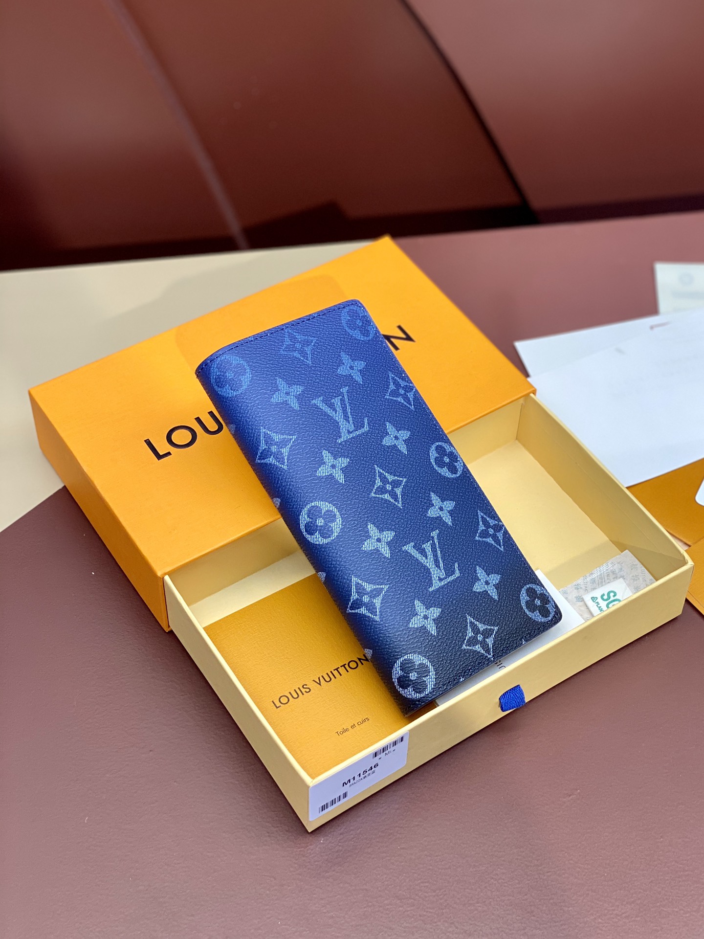 Louis Vuitton Portefeuille Blauw Monogram Canvas M11546