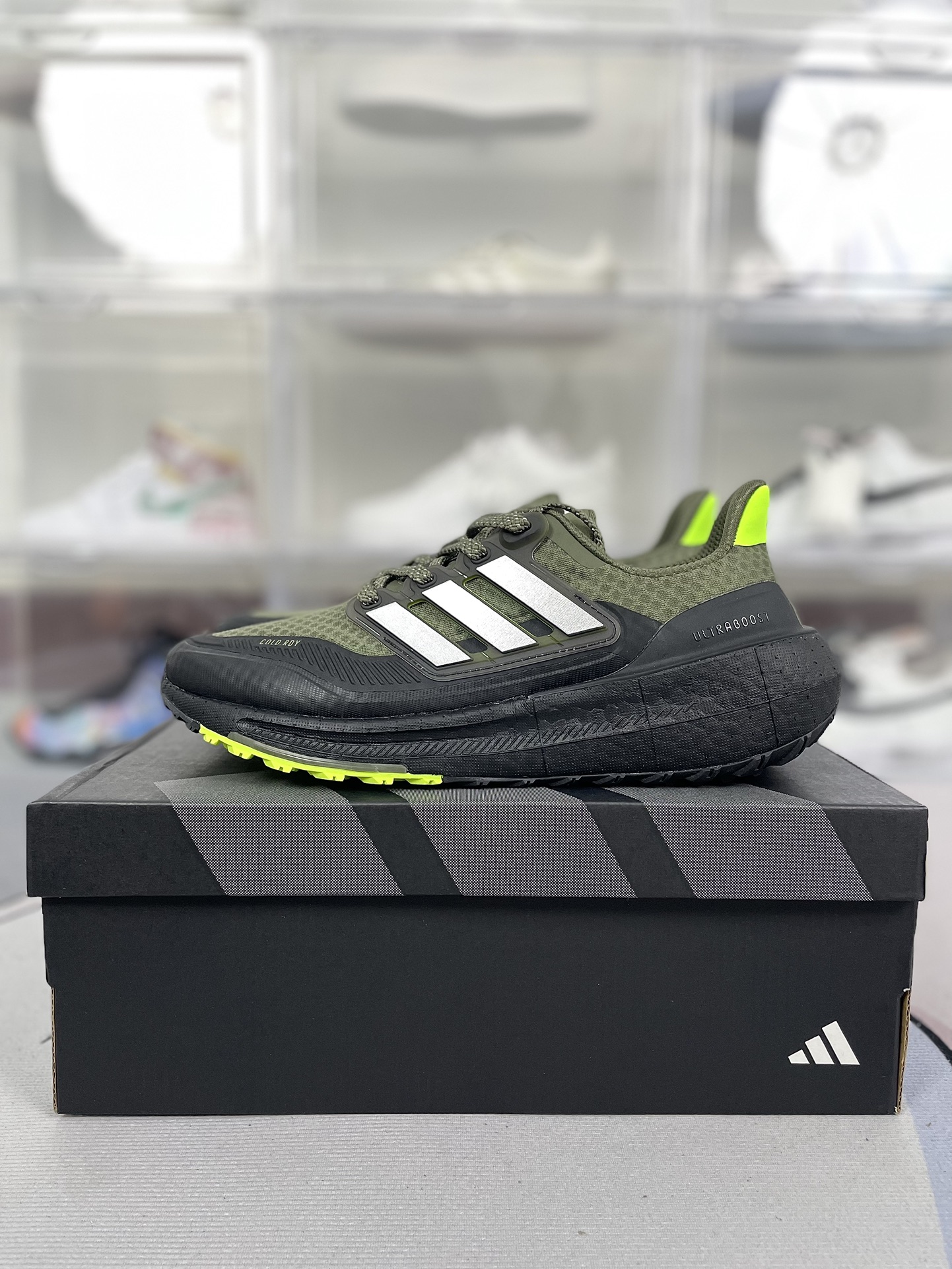 Adidas Ultraboost Light COLD.RDY 2.0 Olive Green Running Shoes - Size 39-45 10 i1719341141 7298 0
