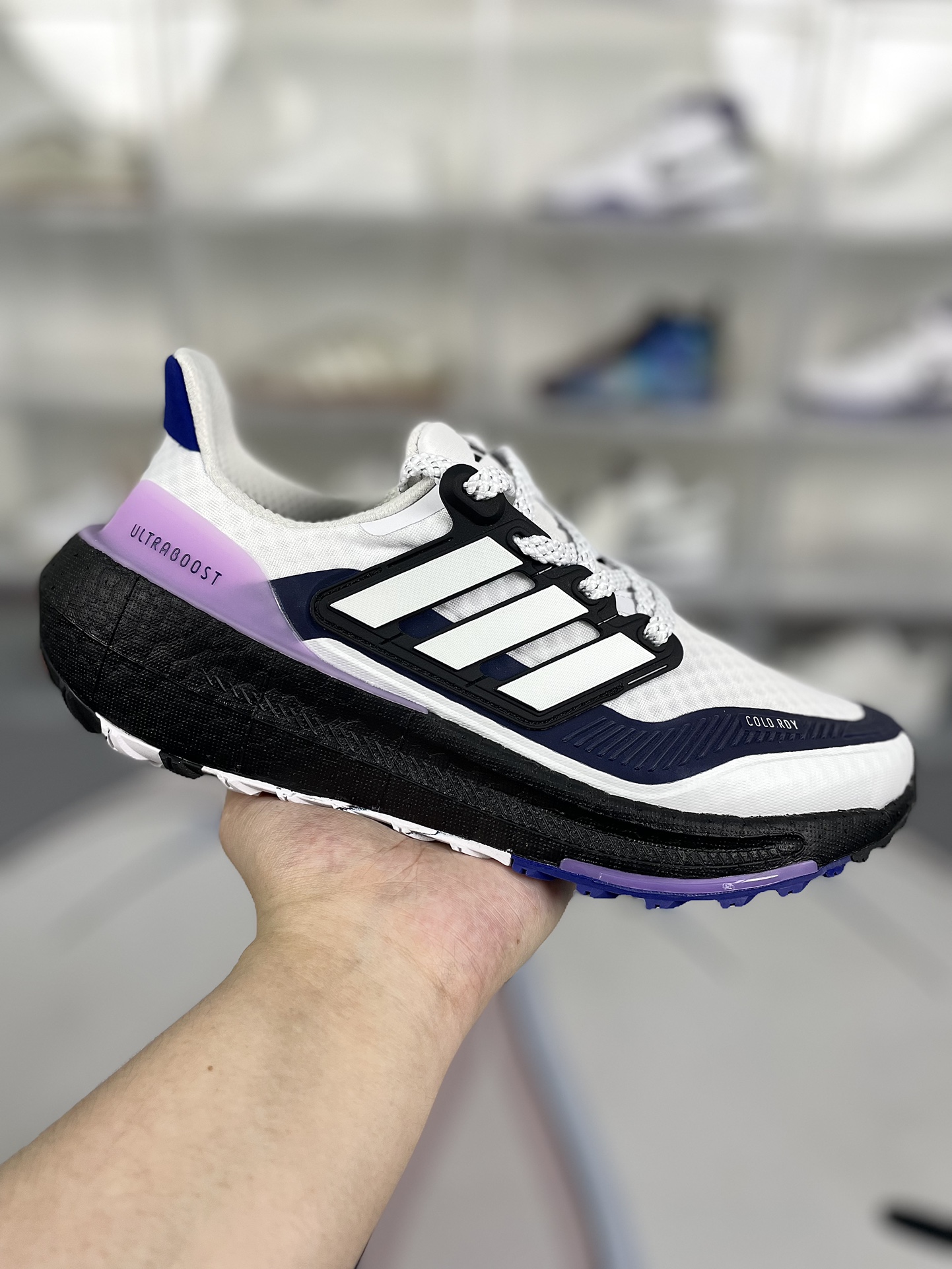 Adidas Ultraboost Light COLD.RDY 2.0 Running Shoes - Black, White & Purple 2 i1719341180 3492 0
